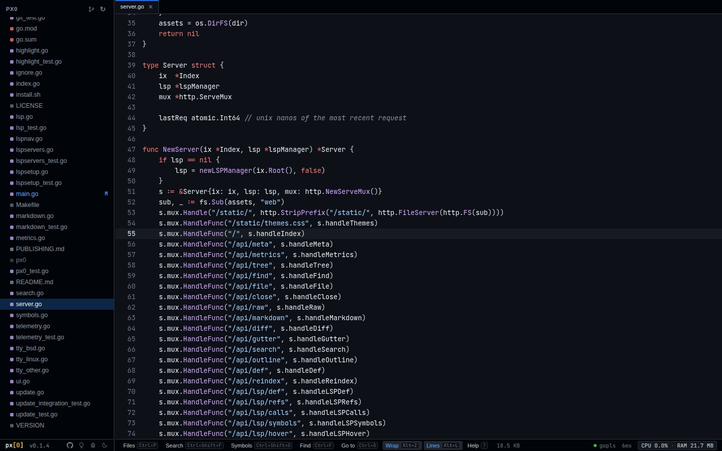 px0 Interface Overview
